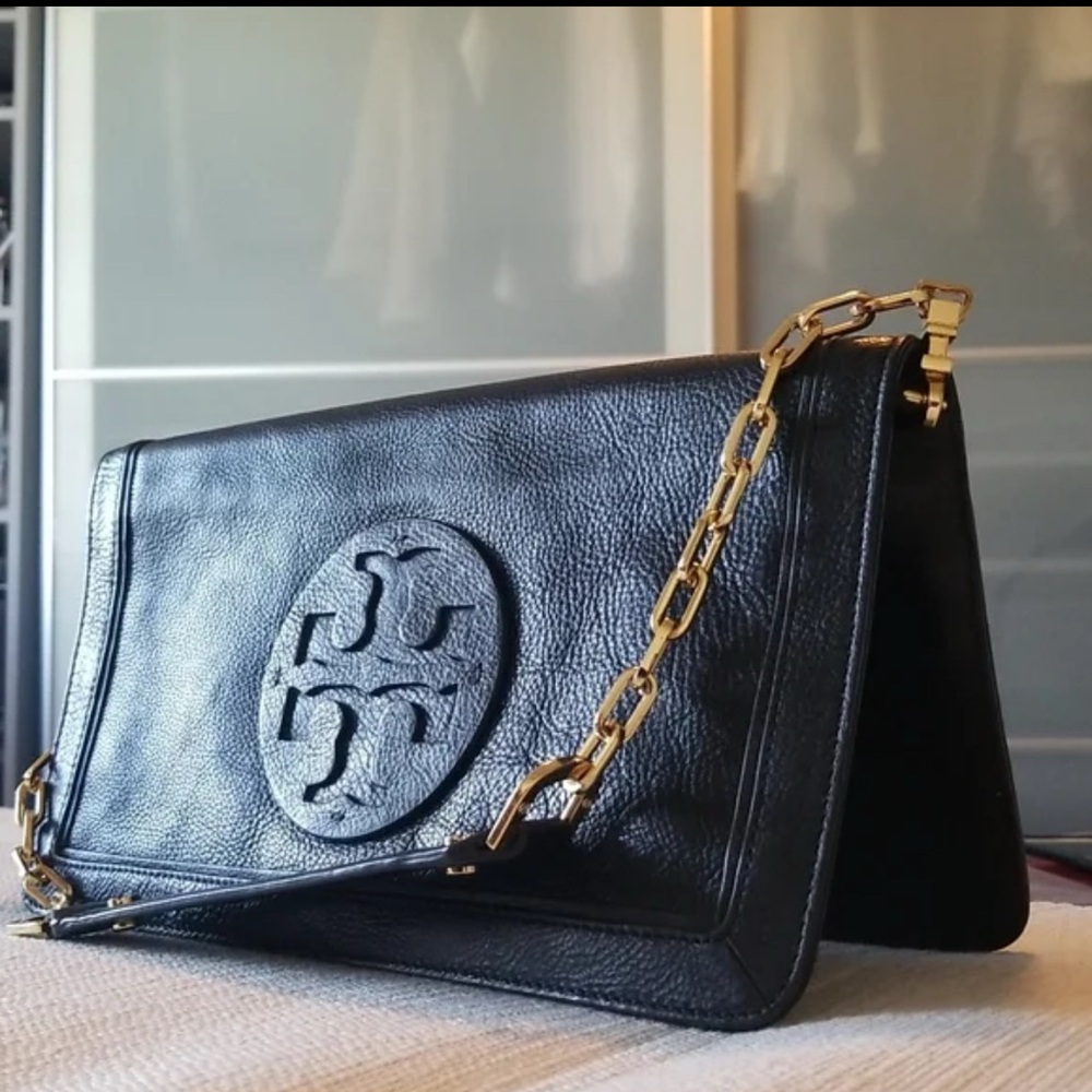 Black Leather Shoulder Bag